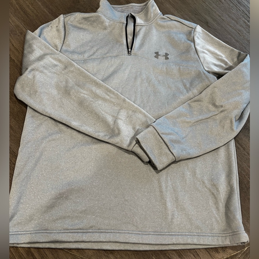 Large Under Armour Half Zip Pullover Gray Mens - image 1